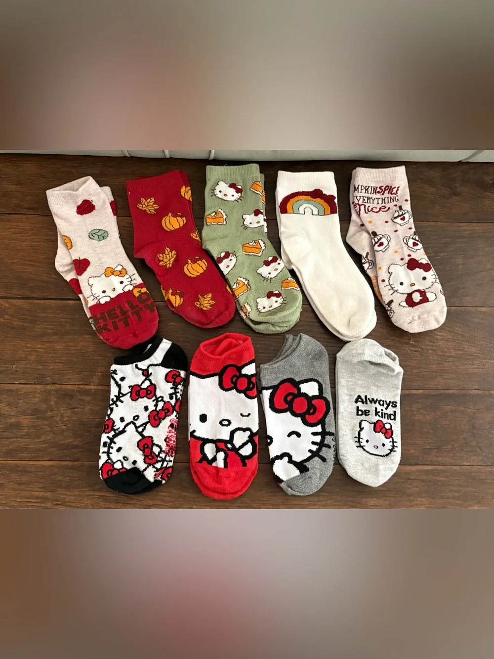 Hello Kitty Socks Lot (9 pair included)